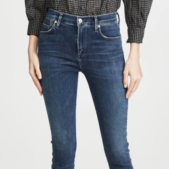 Citizens of Humanity Rocket Crop Mid-Rise Jeans, Palo Alto, Size 25 - Picture 1 of 8